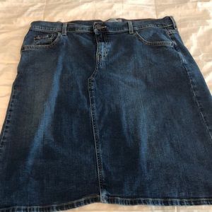 Blue jean skirt